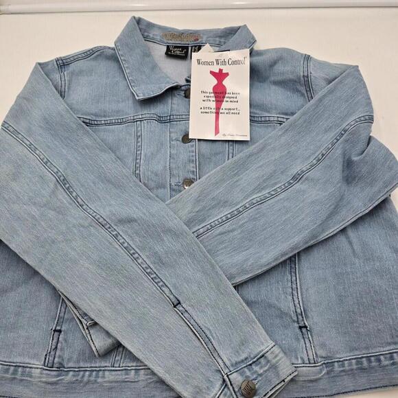 Women with Control XL My Wonder Denim Collection Denim Jacket A516243 NWT - Picture 9 of 16